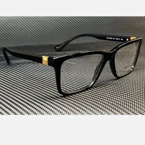 New Versace Black Gold Men's Eyeglasses 56mm